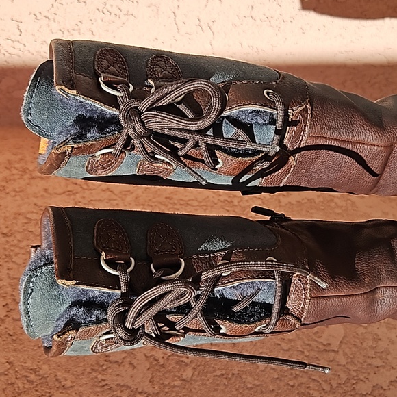 Ugg Australia Belcloud Leather Waterproof Sheepskin Knee Boots Size 7.5 - Picture 3 of 16